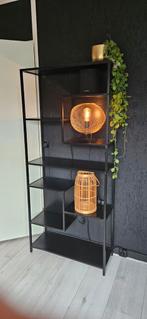 Leuke zwarte metalen kast, Ophalen, Met plank(en), Gebruikt, 50 tot 100 cm
