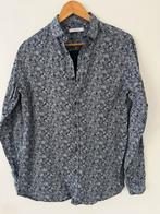 Blauw overhemd met paisley print, Ophalen of Verzenden, Zo goed als nieuw, Blauw, Halswijdte 39/40 (M)