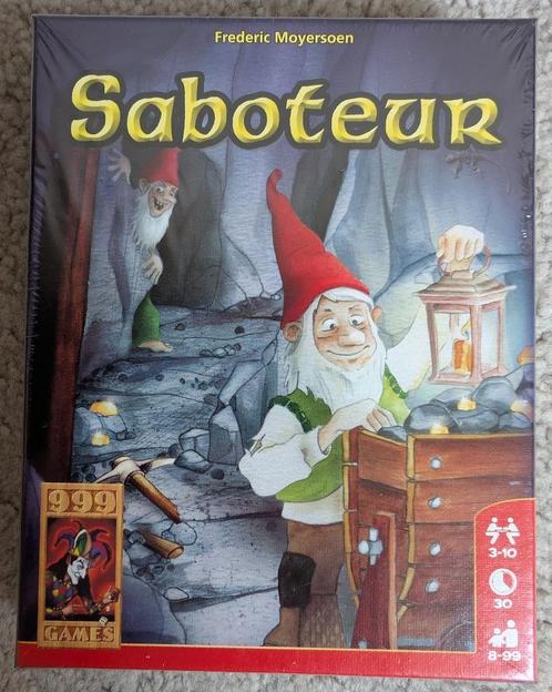 NIEUW Kaartspel Saboteur (basisspel) - 999 Games, Hobby en Vrije tijd, Gezelschapsspellen | Kaartspellen, Nieuw, Drie of vier spelers