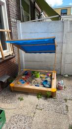 Zandbak incl zand (ook 2 nieuwe zakken), Kinderen en Baby's, Speelgoed | Buiten | Zandbakken, Ophalen, Zo goed als nieuw