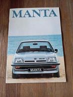 Opel Manta  10 / 1978  16 pag., Verzenden, Zo goed als nieuw, Opel