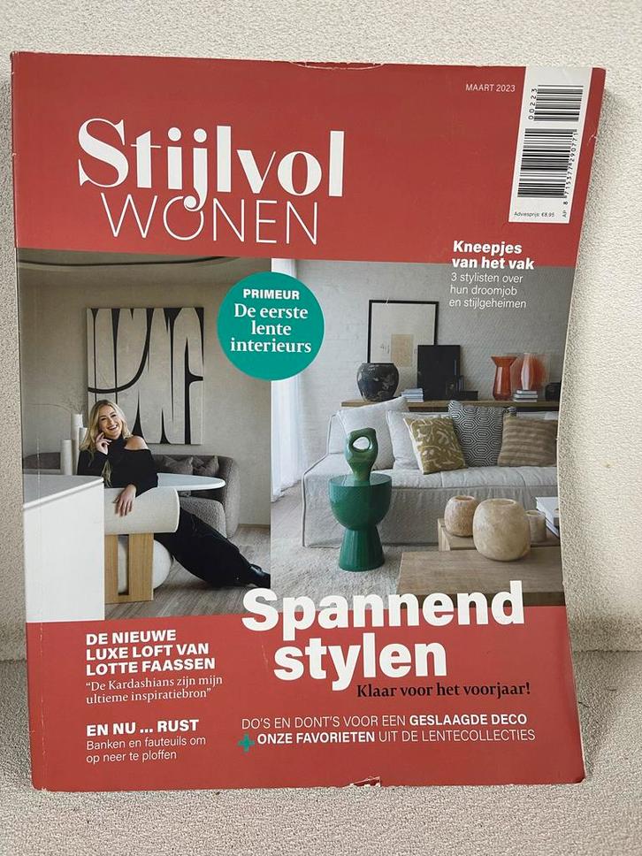 Stijlvol Wonen - Maart 2023, Boeken, Tijdschriften en Kranten, Zo goed als nieuw, Glossy, Ophalen of Verzenden