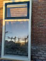 Hardhouten raamkozijn met HR++ dubbel glas, Doe-het-zelf en Verbouw, Glas en Ramen, Ophalen, Gevelraam of Ruit, Gebruikt, 80 tot 120 cm