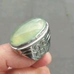 Ring maat 18 batu akik Kalsedony chalcedoon Indonesie, Ophalen of Verzenden, Zo goed als nieuw, 18 tot 19, Dame of Heer