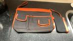 Vintage/retro zgan Avond Tas Oranje/blauw Beurs jaren 70, Ophalen of Verzenden, Zo goed als nieuw, Oranje, Avondtasje