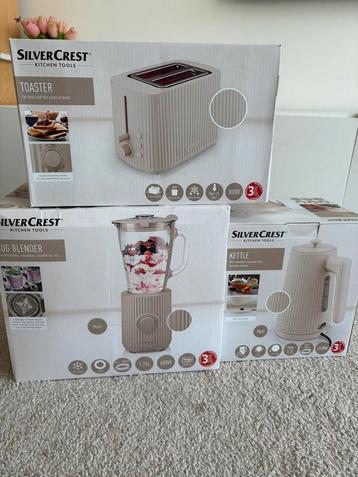 Silvercrest waterkoker blender broodrooster beige NIEUW! beschikbaar voor biedingen