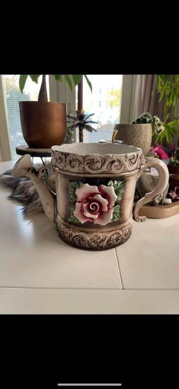 Vintage Decoratie Gieter met Roos beschikbaar voor biedingen