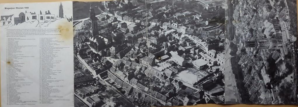 Wegwijzer van Rhenen 1940 - 1946., Antiek en Kunst, Kunst | Tekeningen en Foto's, Ophalen of Verzenden
