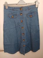 Maat 38 King Louie jeans rok Chambray lichtblauw, Maat 38/40 (M), Blauw, Ophalen of Verzenden, Zo goed als nieuw