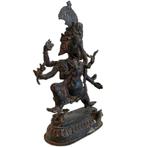 Antiek bronzen tempelbeeld van een dansende Ganesha LOT 163, Ophalen of Verzenden, Gebruikt