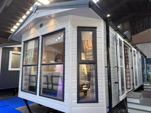 Chalet Nordik 11m-3.70m met Cv uit voorraad leverbaar!, Caravans en Kamperen, Stacaravans, tot en met 4, Ophalen of Verzenden