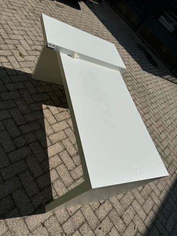 Ikea Malm bureau wit met uitschuifbaarblad - afbeelding 1