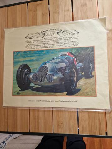 Antieke auto Poster 1930-  beschikbaar voor biedingen