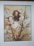 Prachtige aquarel van Ria Deen - Renkers bloemenmeisje, Antiek en Kunst, Kunst | Schilderijen | Klassiek, Ophalen