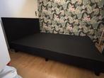 Mooi twee persoonsbed 140x200, Huis en Inrichting, Slaapkamer | Bedden, Ophalen, Zwart, Tweepersoons, 140 cm