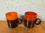 2 vintage west Germany Fat Lava mokken koffiemok bekers, Ophalen of Verzenden