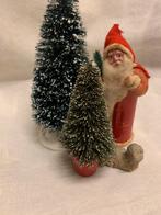 Antiek kerstmannetje papier watten, Diversen, Kerst, Ophalen of Verzenden, Gebruikt