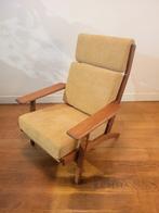 Fauteuil GE290A van Hans J. Wegner voor Getama, Huis en Inrichting, Fauteuils, Ophalen, Hout, Minder dan 75 cm, Zo goed als nieuw