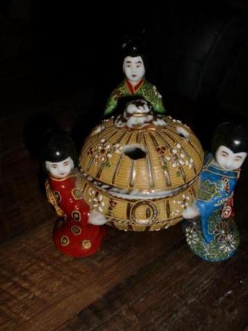 oude Japanse SATSUMA Wierook-brander  ca. 1930  ~ Gemerkt beschikbaar voor biedingen