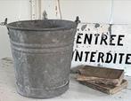 Brocante oud zinken emmertje, Verzenden