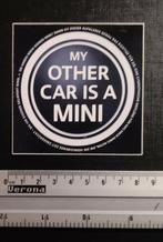 Mini Cooper auto sticker, Ophalen of Verzenden, Zo goed als nieuw