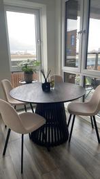 Mooie ronde eettafel, Huis en Inrichting, Tafels | Eettafels, Ophalen, Gebruikt, 100 tot 150 cm, Rond