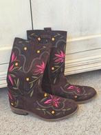 Hippe bruine laarzen met bloemen, Kleding | Dames, Schoenen, Bruin, Lage of Enkellaarzen, Ophalen of Verzenden, Clic!