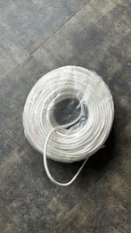 Huishoudsnoer VMVL 2x0,75mm wit - rol 100 meter, Ophalen of Verzenden, Nieuw, Kabel of Snoer