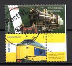 gestempelde zegel. Jaar 2005: Treinen met tab, Ophalen of Verzenden, Na 1940, Gestempeld