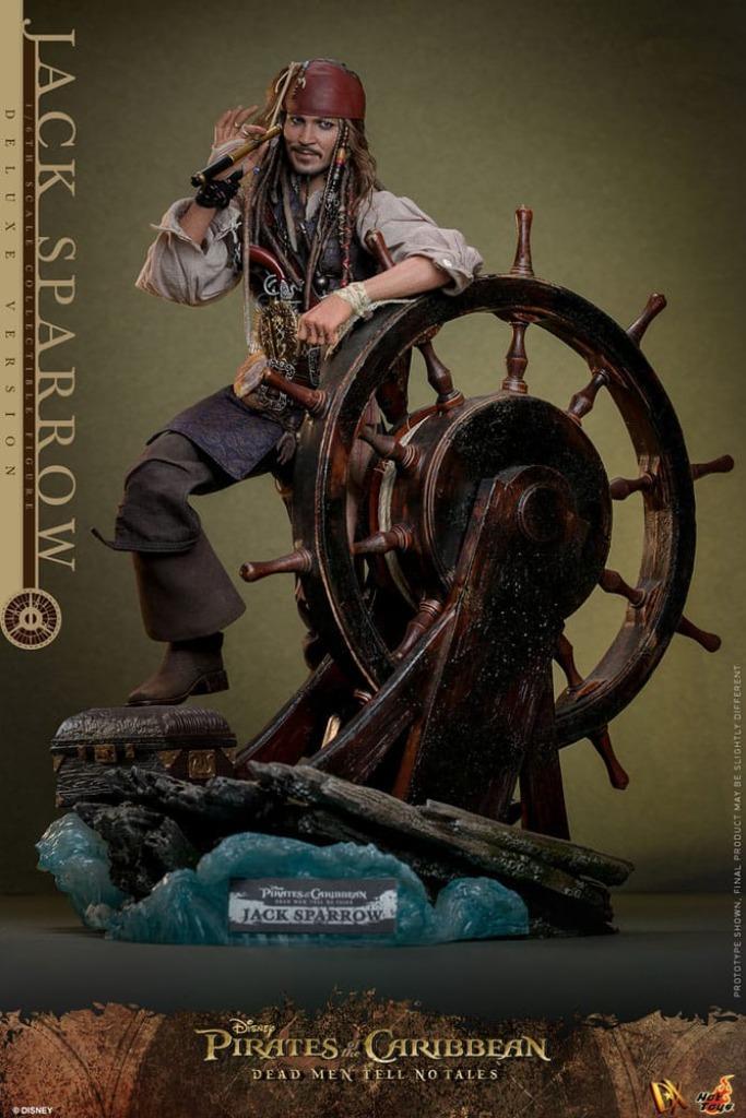 Hot Toys Pirates Of The Caribbean Jack Sparrow Deluxe DX38, Verzamelen, Film en Tv, Nieuw, Film, Actiefiguur of Pop, Ophalen of Verzenden
