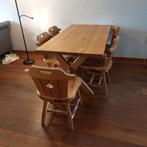 Eettafel (grenen met 6 stoelen), Ophalen, Gebruikt, 4 tot 6 stoelen