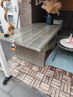 Tuintafel met glasplaat, Ophalen of Verzenden, Gebruikt