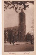 bussum  brink  met kerk en volk ca 1950, Ophalen of Verzenden, Voor 1920, Noord-Holland