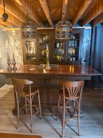 Prachtige antieke bar ornamenten 220cm! Set massief cafe, Huis en Inrichting, Ophalen of Verzenden, Zo goed als nieuw