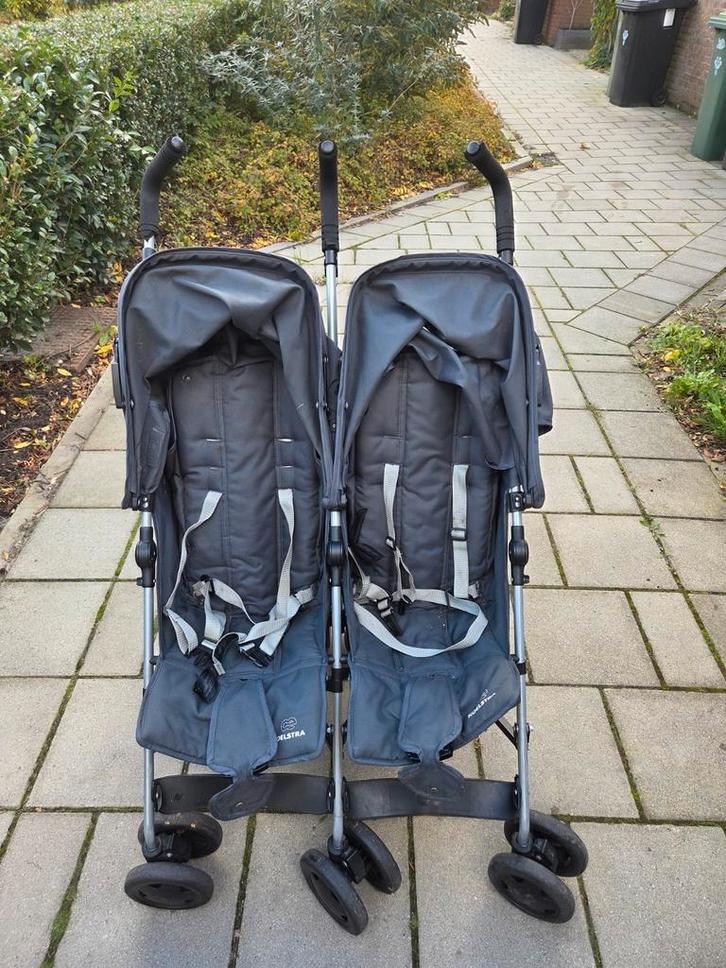 Koelstra Dubbele Buggy, Kinderen en Baby's, Kinderwagens en Combinaties, Gebruikt, Overige merken, Ophalen