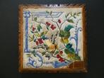 Art Nouveau onderzetter met geëmailleerde vogel, Ophalen of Verzenden