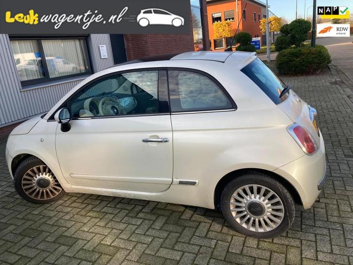 Fiat 500 1.2 Lounge Automaat *schuifdak *climate *parelmoer, Auto's, Fiat, Bedrijf, ABS, Airbags, Airconditioning, Bluetooth, Centrale vergrendeling