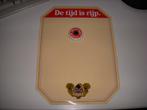 Blikken magneetbordje De Tijd is Rijp Heineken Bokbier, Verzamelen, Biermerken, Ophalen of Verzenden, Gebruikt, Reclamebord, Plaat of Schild