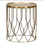 Gouden Bijzettafel - Nieuw, Huis en Inrichting, Tafels | Bijzettafels, 45 tot 60 cm, Minder dan 55 cm, Metaal of Aluminium, Rond