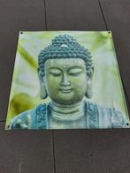 Tuinposter Buddha afmetingen 60 x 60 cm, Tuin en Terras, Tuinwanddecoratie, Zo goed als nieuw, Ophalen