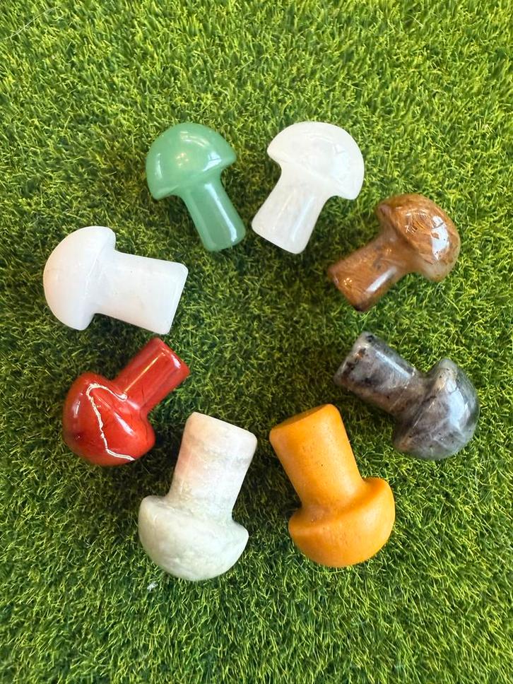 Handgesneden Stenen Paddenstoel - Uniek Decoratie, Tuin en Terras, Tuinbeelden, Nieuw, Overige typen, Steen, Ophalen of Verzenden