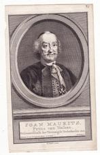 Joan Maurits Prins van Oranje antieke gravure J. Houbraken, Verzenden