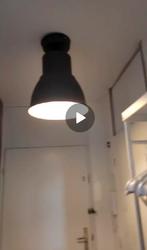 Ikea hektar lamp 3 stuks 2 grijze en 1 witte, Ophalen of Verzenden, Gebruikt, Minder dan 50 cm