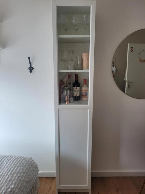 Ikea BILLY OXBERG vitrinekast WIT, Huis en Inrichting, Kasten | Vitrinekasten, Zo goed als nieuw, 200 cm of meer, Minder dan 50 cm