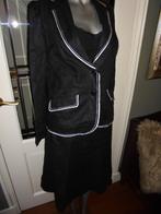 zwart linnen mantelpakje rok en jasje maat 40 Sixth sense, Nieuw, Kostuum of Pak, Maat 38/40 (M), Ophalen of Verzenden