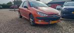 Peugeot 206 1.6 16V Gentry 3D 2001, Auto's, Voorwielaandrijving, Zwart, Handgeschakeld, Airbags