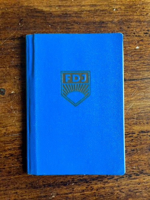 DDR FDJ ausweis met pasfoto 1969, Verzamelen, Militaria | Algemeen, Landmacht, Overige typen, Duitsland, Verzenden
