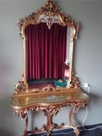 antiek console met spiegel, Antiek en Kunst, Ophalen, Overige vormen, 100 tot 150 cm, 200 cm of meer