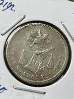 Zacatecas 25 cent 1879, Ophalen of Verzenden, Midden-Amerika, Losse munt, Zilver