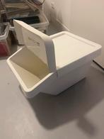 SORTERA Opbergbak met deksel, wit, 37 l, Ophalen, Zo goed als nieuw